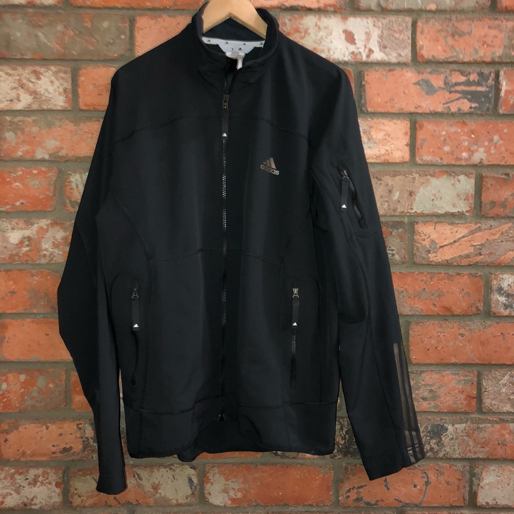 Adidas Climalite Jacket Black Lightweight Large